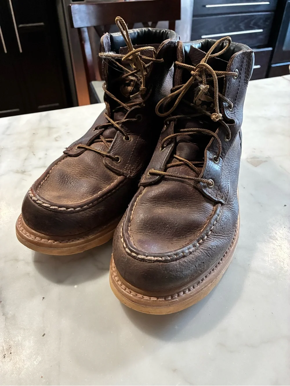 Irish Setter Ashby Moc Soft Toe Leather Work Boots Brown 83605 Men's Size 13 D